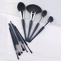 Ensemble de 10 pinceaux de maquillage en fibres MY Model, grands pinceaux pour poudre libre et yeux, poils doux, portables