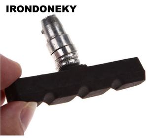 IRONDOENKY Plaquette de frein en V silencieuse et résistante à l'usure pour vélos de montagne et de route Plaquette de frein en C Plaquettes de frein en caoutchouc pour la conduite à vélo - Product Image 3