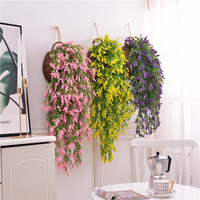 Künstliche Hängende Lavendelpflanzen aus Schaumstoff, Glyzinienranken für Heim und Hochzeit, Künstliche Blumen Deko Großhandel