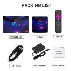 Boîtier TV intelligent Em Android 9.0 K10 Amlogic S905X3, double WiFi 2.4G/5G, BT 4.1, lecteur multimédia 8K H.265 - Product Image 5