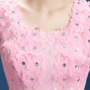 Pink Tulle Dress Long Skirt Stage <b>Performance</b> Costume Women Slimming Puffy Skirt Art Exam <b>Wear</b> - Product Image 4