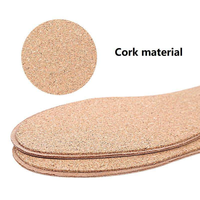 Semelles intérieures confortables en cuir de porc perforé respirant et liège, absorbant la transpiration, pour chaussures habillées et usage quotidien – Vente en gros