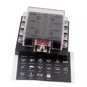 <span class=keywords><strong>Bloc</strong></span> de fusibles à 8 voies <span class=keywords><strong>pour</strong></span> 12V-36V DC Universal ATC/ATO Standard avec étiquettes autocollantes Matière plastique <span class=keywords><strong>pour</strong></span> Auto Boat RV Truck SUV - Product Image 3