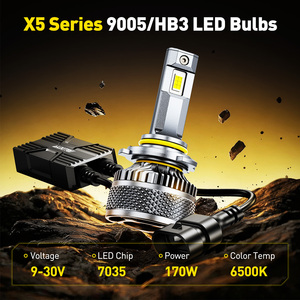 AUXITO X5 9005 6500K <b>Headlight</b> Bulbs white 7000lm 85W 1:1 <b>LED</b> <b>Headlight</b> Bulbs - Product Image 5