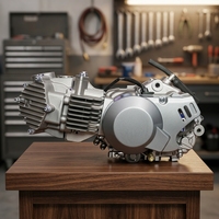 Moteur de moto horizontal 4 temps refroidi par eau W150-2 de haute qualité, neuf, avec allumage CDI et démarrage au kick, 150CC 9.9:1