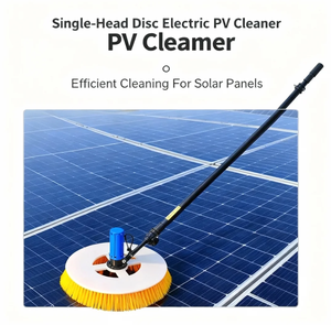 The Handheld Single-head Disc Photovoltaic <b>Electric</b> Cleaning Machine Is Extendable for Thorough Cleaning - Product Image 1