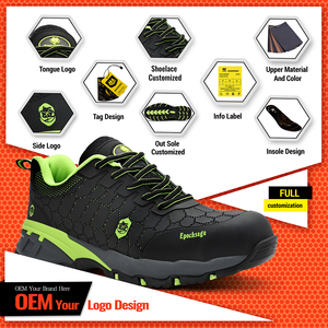 Новые защитные ботинки с индивидуальной резиновой подошвой MD, стальным носком, ударопрочные, антипрокольные, нескользящие, износостойкие, дышащие - Product Image 2