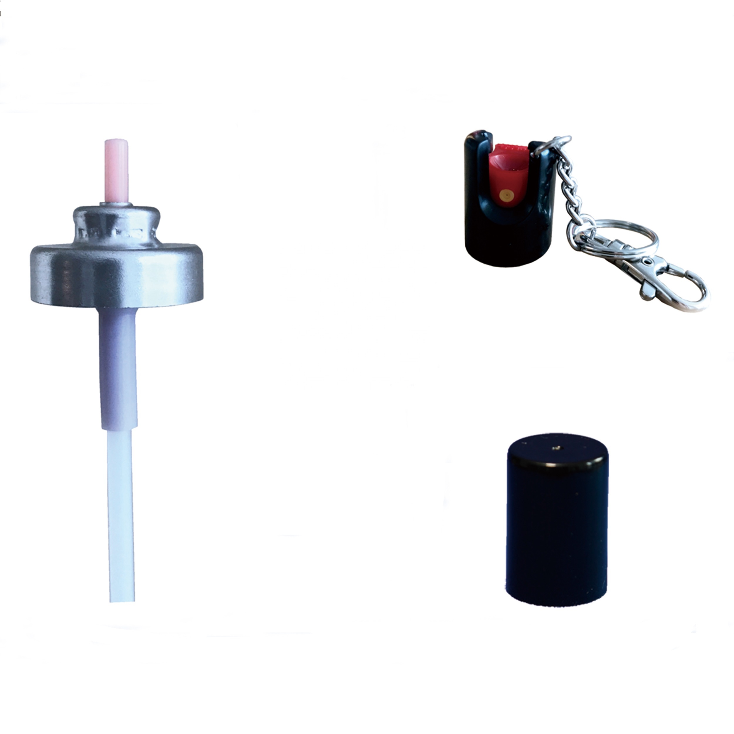 pepper spray key chain actuator, pepper spray aerosol valves