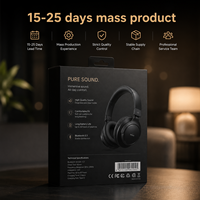 Boîte d'emballage électronique pour casque Bluetooth personnalisé avec stratification mate et gaufrage pour écouteurs