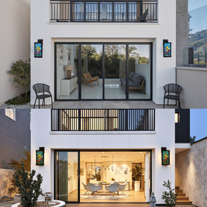 Tùy chỉnh ngoài trời không thấm nước dẫn Tường Đèn lồng cây thông chi nhánh Ribbon acrylic bóng với màu hiệu ứng nến moq 1 - Product Image 4