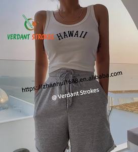 Verdant Strokes Personnalisation modulaire Ensembles <span class=keywords><strong>de</strong></span> sport courts pour femmes Pantalons courts pour l'hiver et l'automne avec tissu épais - Product Image 5