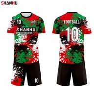 Maillot de football personnalisé, t-shirt, impression par sublimation, polyester, homme, femme, ensemble 2 pièces pour les sports de plein air, maillot de l'équipe de France