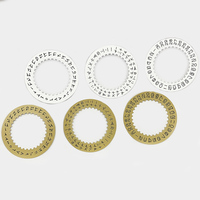 Accessoires de montre compatibles avec mouvement 3135, disque de calendrier domestique, ouverture rétro, calendrier original blanc doré