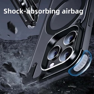 <span class=keywords><strong>2025</strong></span> Sản phẩm mới cá nhân trong suốt kim loại từ trường hợp điện thoại di động cho 14 PRO bảo vệ màn hình phi hành gia thiết kế - Product Image 5