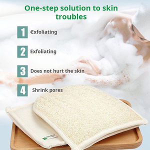 Wholesale High Quality Hotel Loofah Bath Loofah Sponge fingerless gloves - Product Image 6