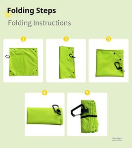 <b>Outdoor</b> Dual-Purpose Folding Waterproof Storage Cushion Ultra-Light Portable Picnic Fruit Drain Tray Camping <b>Mat</b> - Product Image 3