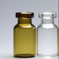Ambre clair borosilicate 5ml flacons en verre
