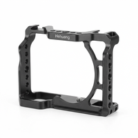 Cage de caméra en aluminium usinée CNC avec perçage pour tournage vidéo de précision, boîtier et accessoires de caméra anodisés sur mesure