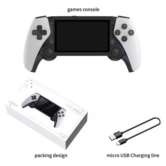 NKIWI M25 Handheld Game Console 4.3 Inch HD IPS Screen Original 3D Rocker 64GB with Wi-Fi Supports 30000+ Video Classic Games