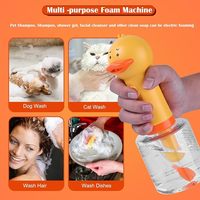 Usine automatique canard chat shampooing massage et toilettage Pet bain brosse chien distributeur de savon électrique chien nettoyage mousse Machine
