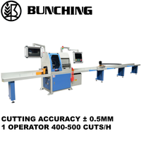 Scie bois circulaire automatique PLC avec table d'alimentation de 6m pour usine de palettes en bois