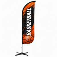 Drapeau à lame personnalisée de qualité supérieure avec matériel de présentation complet pour l'extérieur