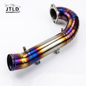 Jtld ท่อครอสโอเวอร์ไทเทเนียมเชื่อมท่อครอสโอเวอร์สำหรับ Honda <span class=keywords><strong>Civic</strong></span> Type R FK8 2.0T K20C1 2017-2021 - Product Image 4