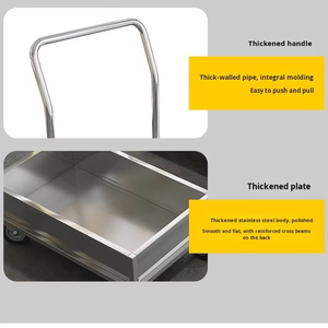 Усиленные защитные бортики из нержавеющей стали для грузовых тележек с высокими бортами, выдвижными колесами и защитой от протечек - Product Image 2