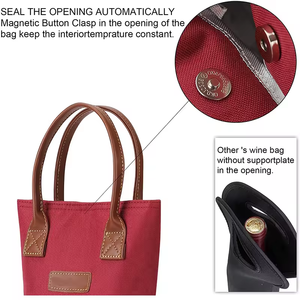 Sac isotherme <span class=keywords><strong>de</strong></span> haute qualité personnalisé, écologique, durable, en tissu Oxford, pour pique-nique, transport <span class=keywords><strong>de</strong></span> bouteilles <span class=keywords><strong>de</strong></span> <span class=keywords><strong>vin</strong></span>, pour la plage - Product Image 4