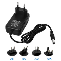 Vente directe d'usine, adaptateur secteur 12V 1A, AC DC 12W 12V 1A, alimentation 12V 1A, prise US/EU, adaptateur pour bande LED 12V 1A, chargeur mural 12V 1A