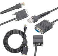 Kabel Serial Pemindai Barcode 9-pin ke RJ45 Kompatibel dengan LS2208 DS6878 9808 6707 2M Pengisian Cepat dan Transfer Data
