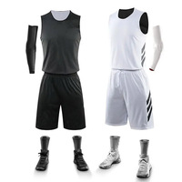 Ensemble uniforme de basketball personnalisé, MOQ 1 pièce, impression par sublimation, maillot et short de basketball, nom et numéro personnalisés, tenue de basketball d'équipe