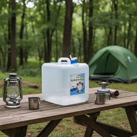 Seau en plastique HDPE transparent de 10 litres avec couvercle et poignée pour le stockage du whisky, de la vodka, de la soda, de l'eau minérale, de la bière, du champagne, surface anti-UV