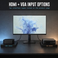 Monitor IPS Full HD 24-inci 120Hz Desain Ultra-Tipis Empat Sisi Tanpa Bingkai untuk Penggunaan PC dan Kantor Model Layar Lebar 24E2N1100