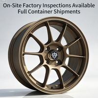 Jantes Flowtone Wheels Flow Forming 4x100, jantes légères pour voitures particulières, jantes JDM, jantes en alliage de 15 pouces en stock