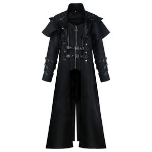 中世纪角色扮演服装文艺复兴朋克复古长款开叉夹克100% 涤纶男女通用舞台表演服装 - Product Image 2