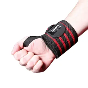 Prezzo di fabbrica su misura elastico avvolgimento di compressione traspirante supporto per il polso/polso bracer/polso fasciatura