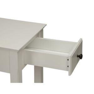 DB Bertie, mesa decorativa con acabado blanco, muebles modernos extensibles para sala de estar, gabinete de madera para uso doméstico para dormitorio - Product Image 2