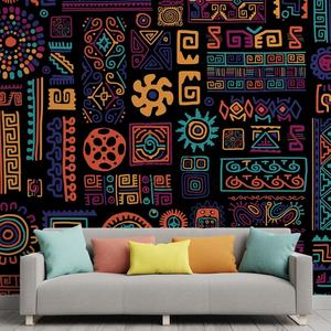 Peintures murales abstraites décoratives de <span class=keywords><strong>style</strong></span> <span class=keywords><strong>ethnique</strong></span>, <span class=keywords><strong>papier</strong></span> <span class=keywords><strong>peint</strong></span> 3D - Product Image 2