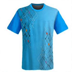 T-shirts unisexes à manches courtes sublimés, impression par sublimation intégrale de haute qualité, personnalisation de votre propre design, prix de gros - Product Image 3