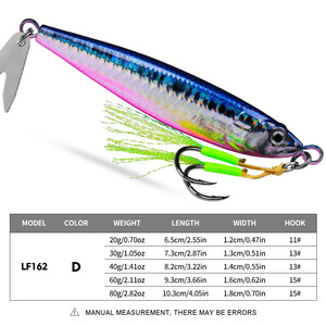 <span class=keywords><strong>Esche</strong></span> da Pesca di Alta Qualità 20g 30g 40g 60g 80g, <span class=keywords><strong>Esche</strong></span> Luminose per Jigging a Lunga Gittata, <span class=keywords><strong>Esche</strong></span> Metalliche con Paillettes per Pesca in <span class=keywords><strong>Mare</strong></span> - Product Image 3
