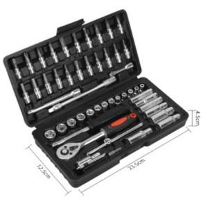 ชุดประแจบล็อก JG-853F JG-846A ขนาด 1/4 นิ้ว หัวหกเหลี่ยม ผลิตจากเหล็กกล้าคาร์บอน สำหรับซ่อมรถยนต์และเครื่องมือช่าง - Product Image 1