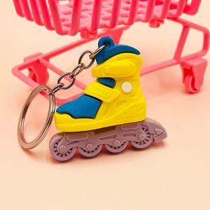 Simulation Roller Skates Keychain Bag Pendant Student Fashion Trendy Shoe <b>Key</b> <b>Chain</b> Gift - Product Image 2