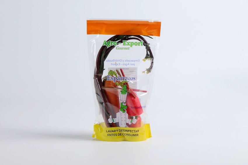 Fresh Lettuce Salad Fruits Pouches BOPP Anti Fog Leafy Vegetables Packaging Bags, vegebag, Print Logo