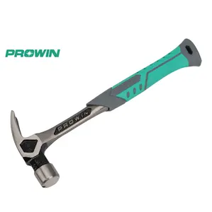 PROWIN China Factory Industrial 16oz One Piece Forged Straight Claw Hammer