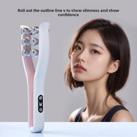 Rouleau de massage facial et corporel portable pour lifting et raffermissement, instrument anti-âge pour éliminer l'excès de graisse, double barre