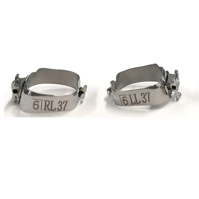 Orthodontic Molar Bands with Lingual Cleats Dental Bracket Accessories Wholesale Manual Power Source
