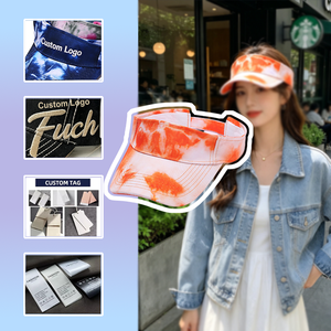 หมวกกันแดดทรงโค้งผ้าฝ้ายลายมัดย้อมสำหรับฤดูร้อนและกิจกรรมกลางแจ้ง - Product Image 6