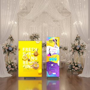 Écran d'affichage LED portable pliable en trois parties P2 P2.5 pour affiche de mariage, gamme de couleurs P3, installation simple, design pliable - Product Image 1