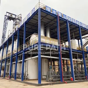 Skid mounted small scale waste engine oil refinery for diesel recycling